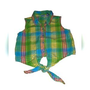 U.R. it vintage plaid top size 6X‎